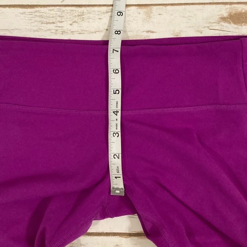 ALO Yoga Goddess Leggings Magenta Gray Ruched Compression M